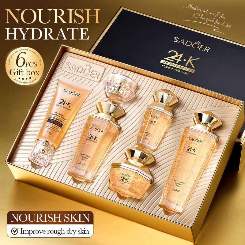Luxury Skincare Kit - 24K Goud Collageen Proteïne Skincare Set