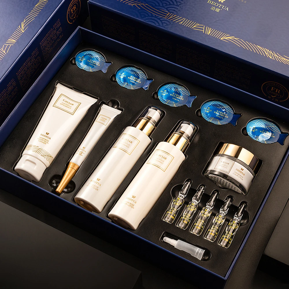 Luxury Skincare Kit - 15PCS Caviar Huidverzorging Set Gezicht Serum