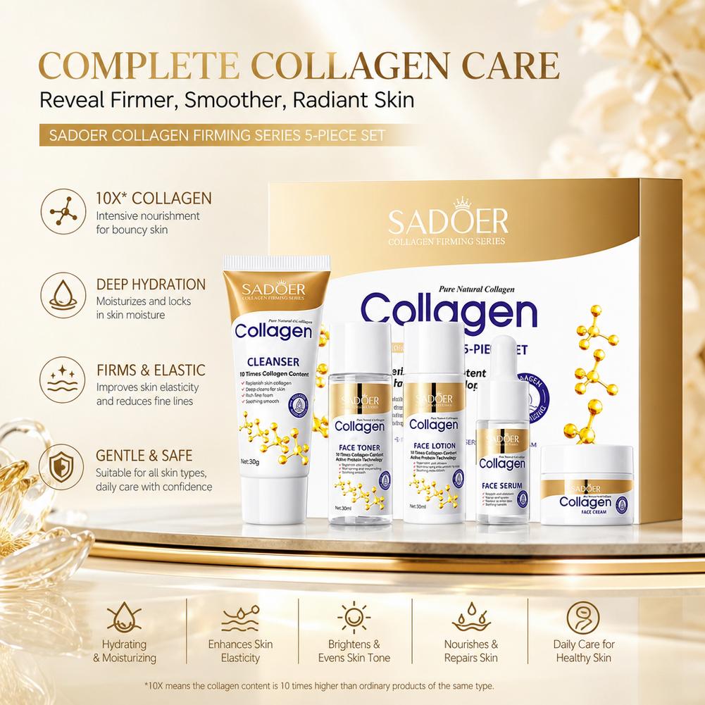 Collageen 5-delige huidverzorg - Luxury Skincare Kit recensie en prijs