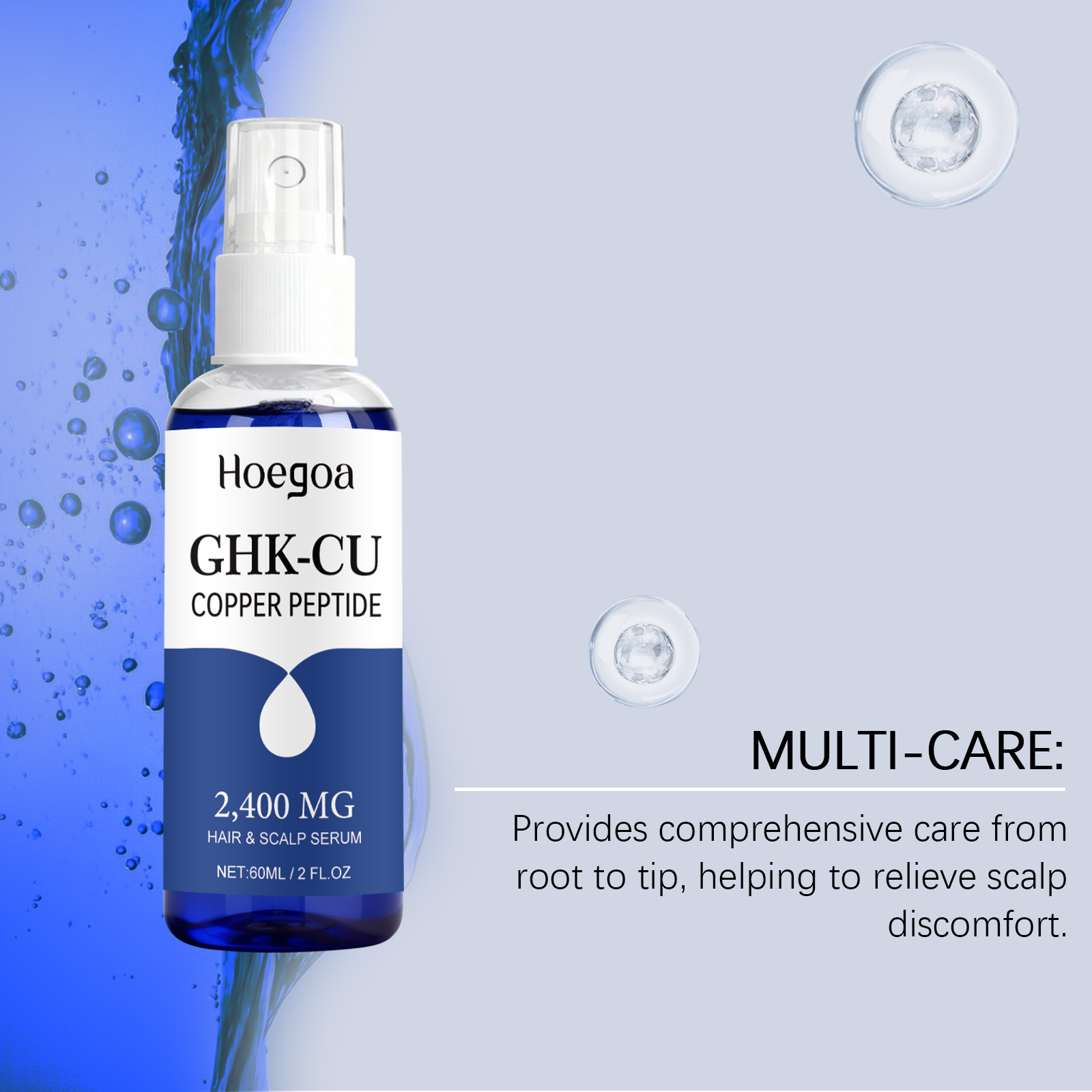 60ml GHK Cu Koperpeptide Haars - Peptide Complex Serum recensie en prijs