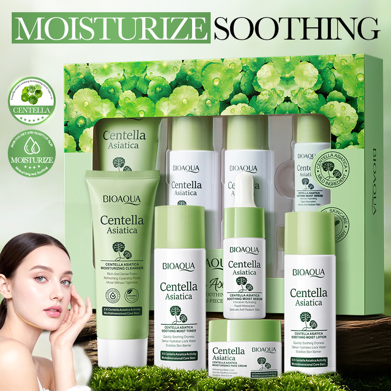 5-delige BIOAQUA Centella Asia - Luxury Skincare Kit recensie en prijs