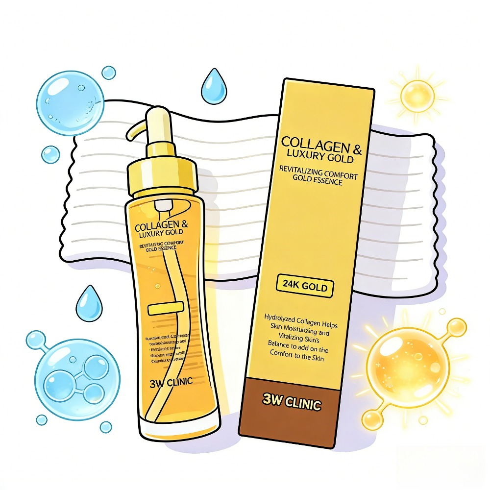 3WCLINIC Collageen & Luxe Goud - Luxury Skincare Korea recensie en prijs